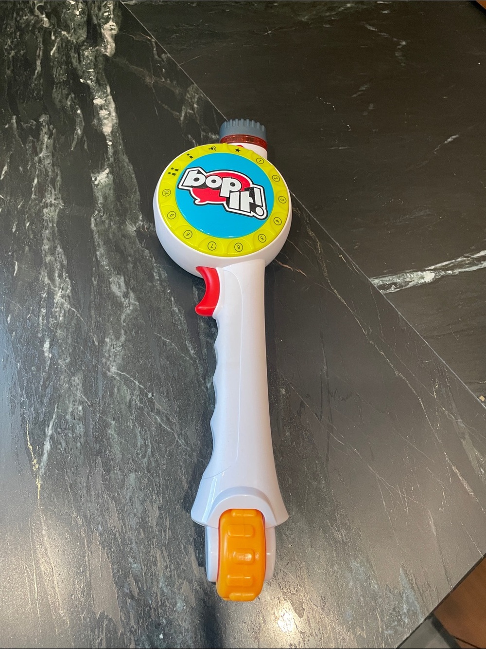 Kids Handheld Game - White with Yellow and Orange Accents